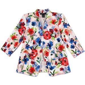 NYCC floral 3/4 sleeve blazer